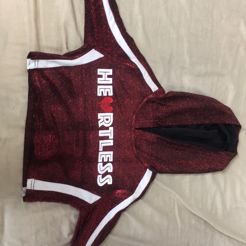 Heartless cropped hoodie